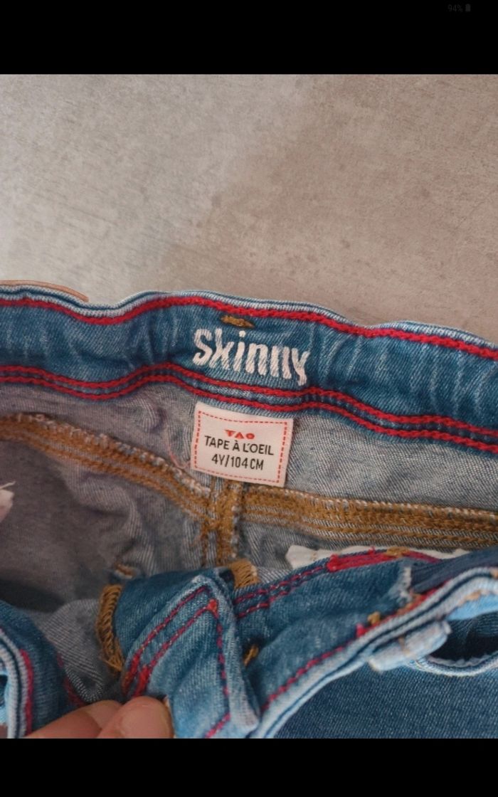 Jean skinny 4 ans Tape à l'oeil, Parfait état - photo numéro 4