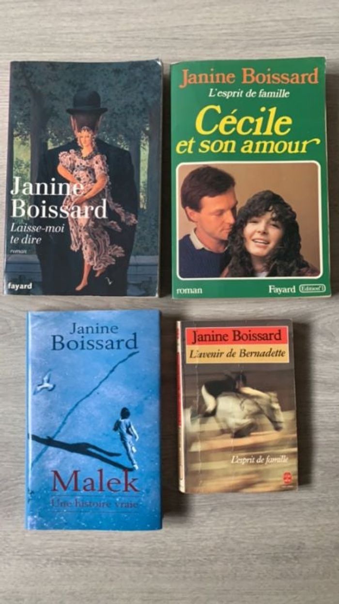 Lot de livres Janine Boissard