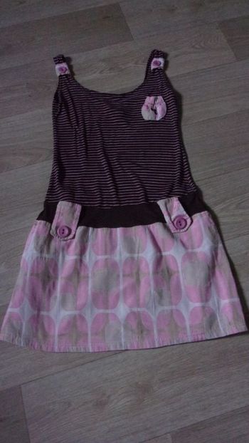 Robe AMARILLOLIMON rose et marron taille S TBE