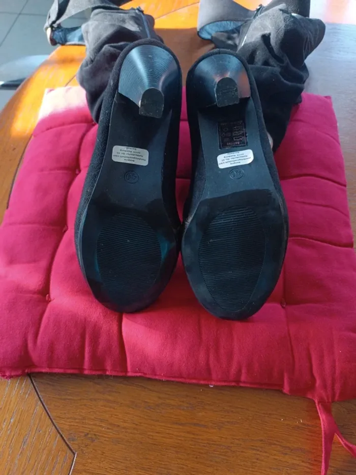 Bottes hautes daim noir 40 Bonprix - photo numéro 7