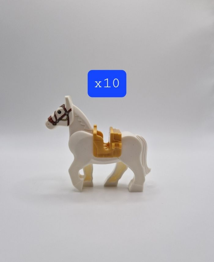 Figurines type lego 10 chevaux seigneur des anneaux / hobbit
