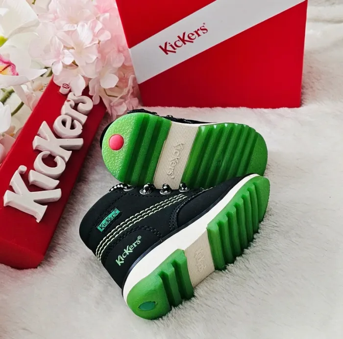 Bottes Bottines cuir Zip 1er pas 👣 Kickers T20 - photo numéro 2