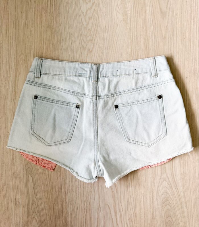 Short en jean bleu clair ikks taille 36 S - comme neuf - photo numéro 4