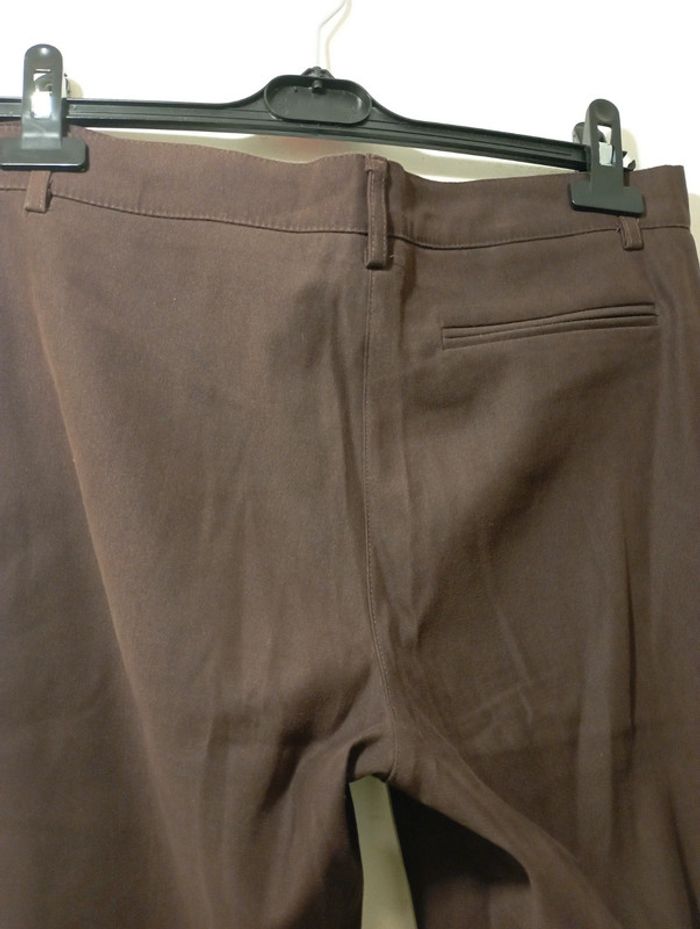 Pantalon femme suédine bas évasés - photo numéro 4