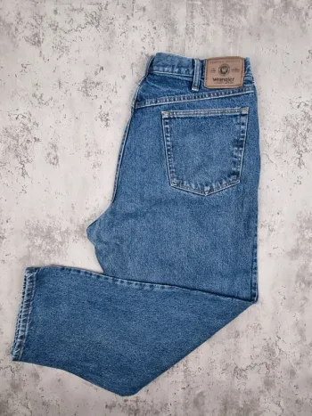 Jean Wrangler bleu – Taille 38x29 US / 48 FR Homme (mesures en photos)