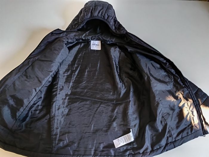 Manteau noir mi saison avec capuche 12 ans - photo numéro 3