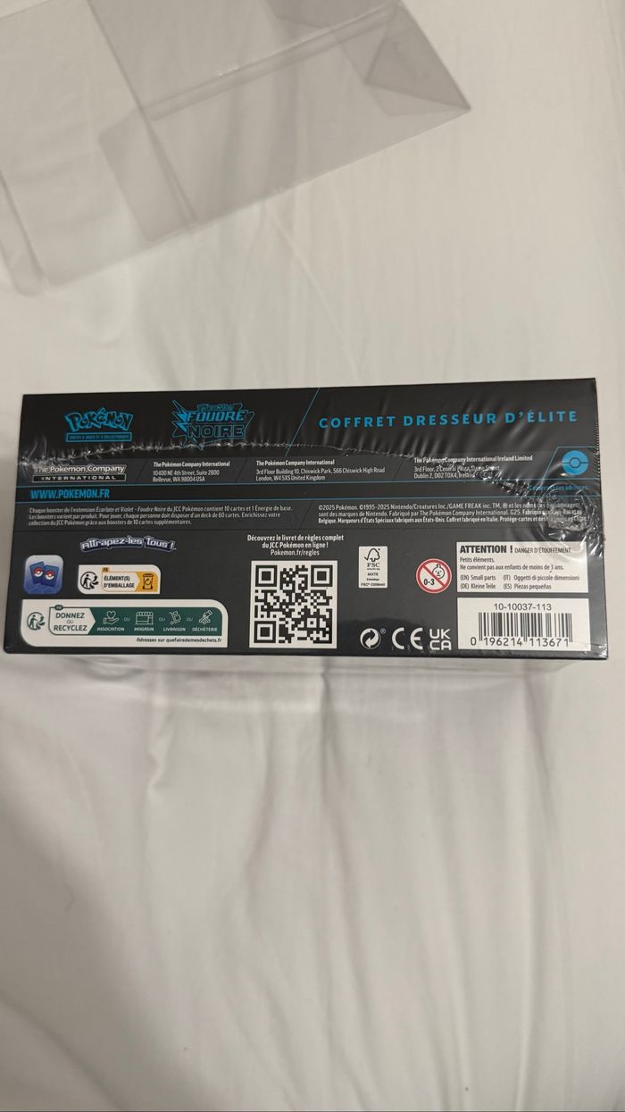 Pokémon ETB Foudre noir ev10.5 - photo numéro 5