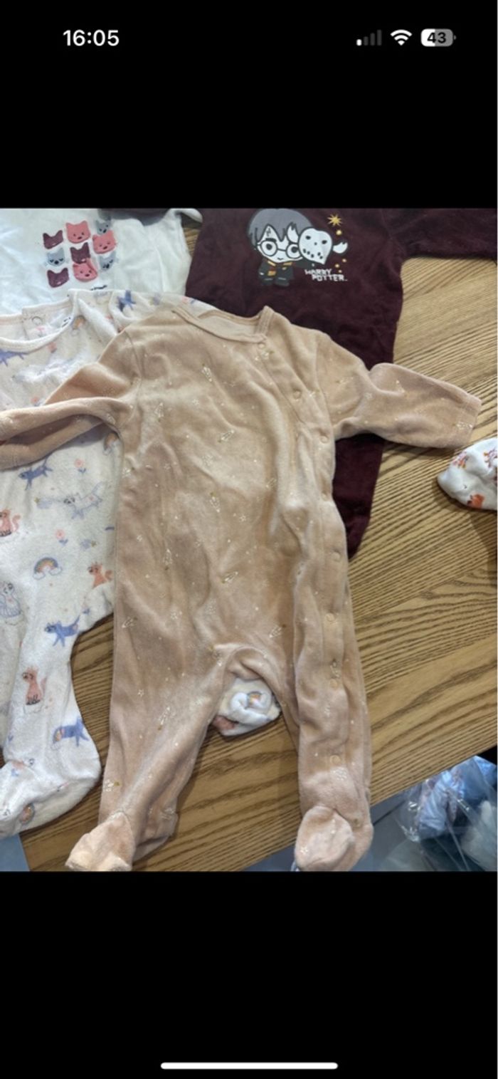 Lot de 5 pyjamas bébé fille - photo numéro 2