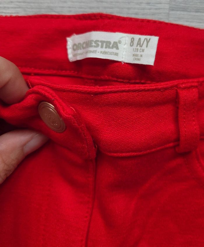 Pantalon legging rouge - Orchestra taille 8 ans - photo numéro 3