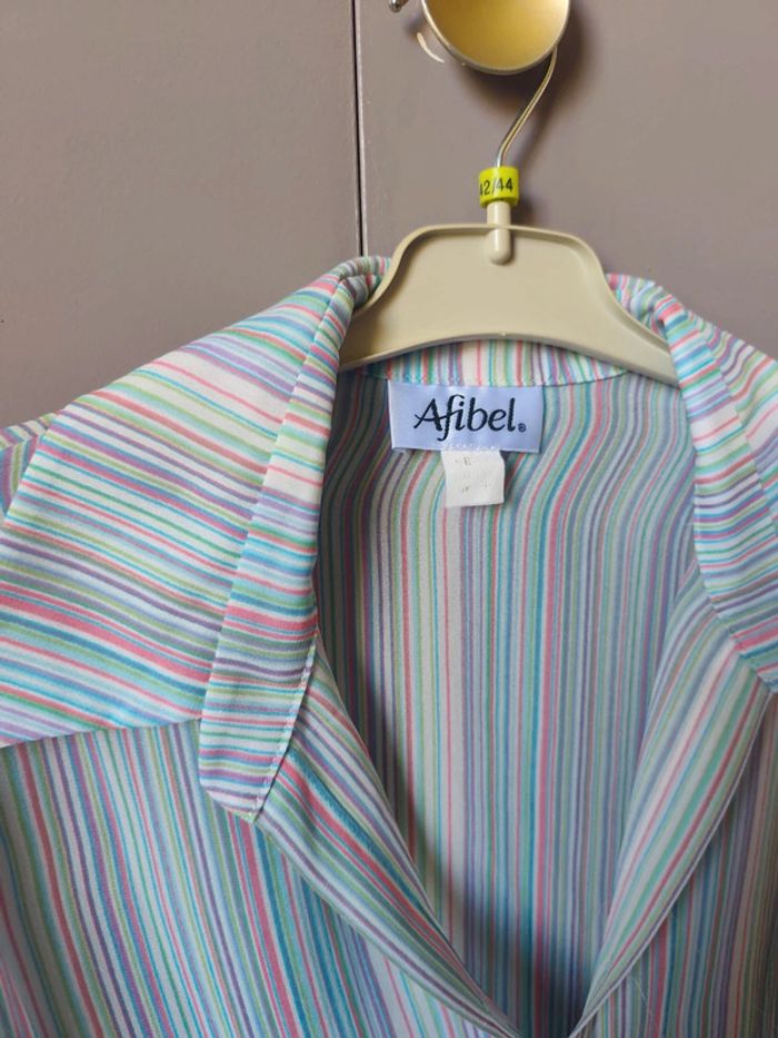 Chemisette Afibel 38 rayures colorées - photo numéro 2