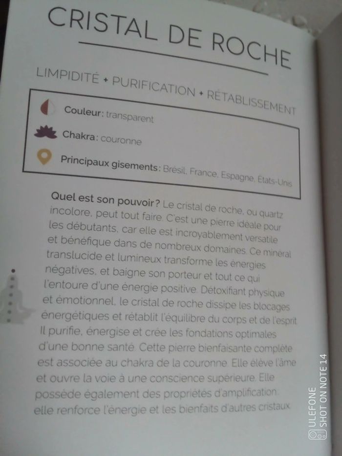 Collier cristal de roche, pierre naturelle - photo numéro 2