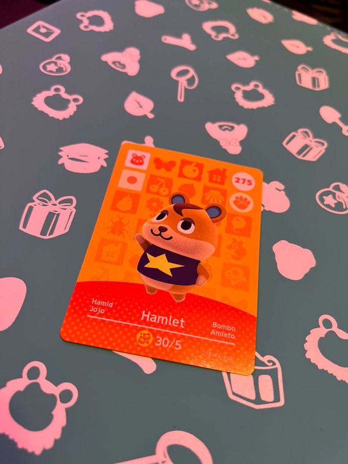 Carte Amiibo Animal Crossing - Série 3 - 275 - Jojo - photo numéro 2