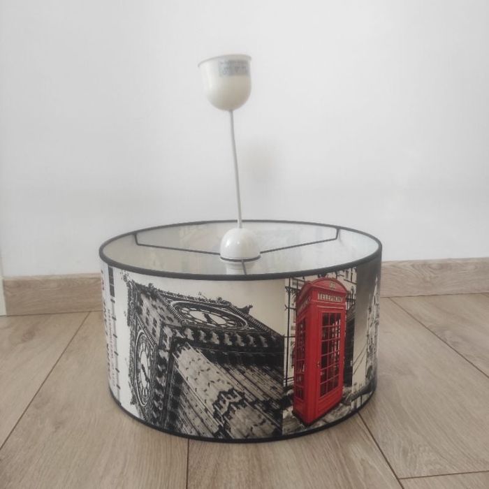 Lustre motif London, diamètre 38 cm