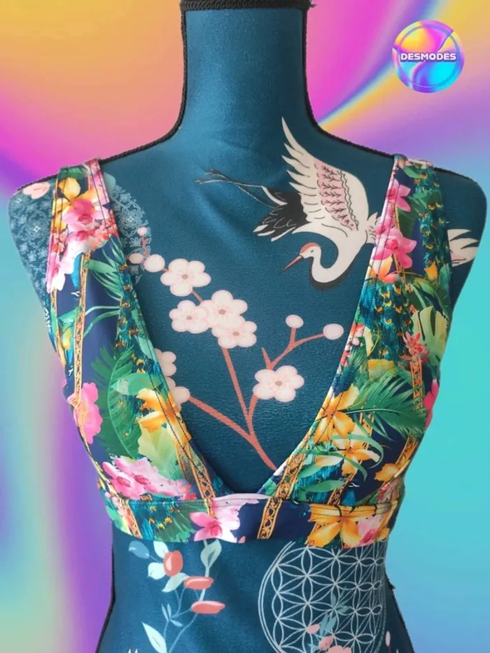Haut de bikini vert - Drop qui sent bon les vacances