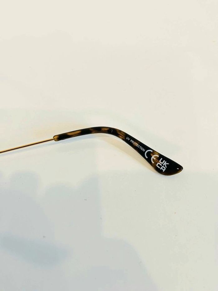 Lunette de soleil femme ovale marron écaille et dorée UV protection catégorie 3 - photo numéro 6