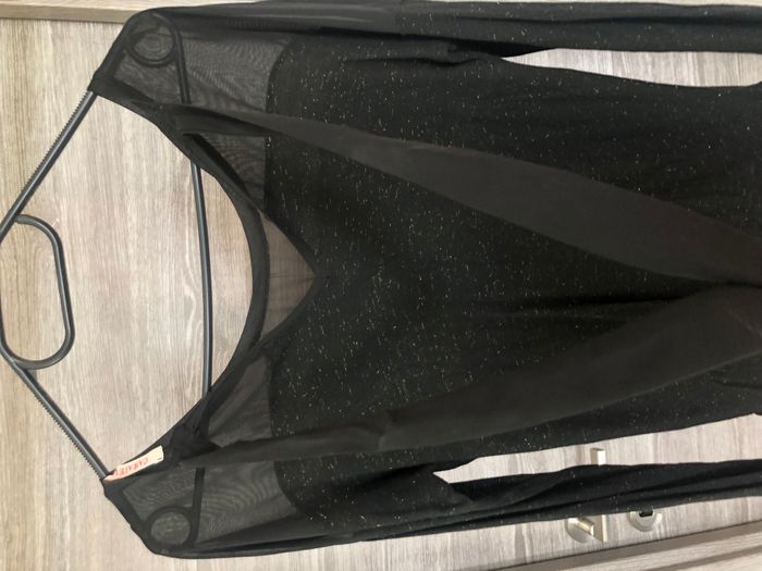 Camaieu - Haut noir fils d’or Medium - photo numéro 5