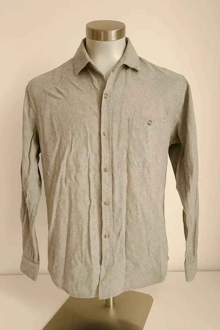 Chemise homme Cedar Wood State gris clair manches longues