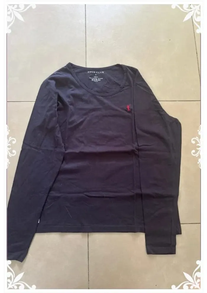 🖤 T-shirt manches longues Polo Club – Taille XXL 🖤 - photo numéro 2