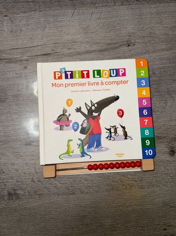 Livre p'tit loup apprends à compter jusqu'à 10
