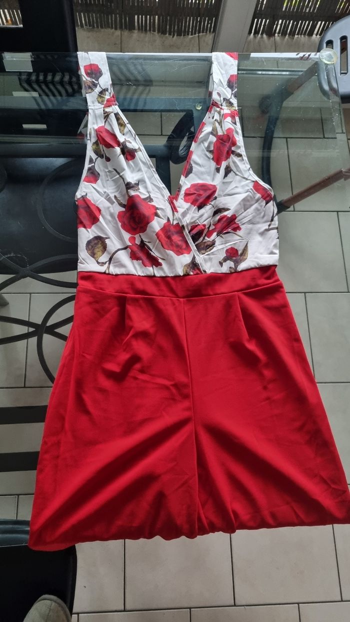 Combinaison légère pantalon rouge