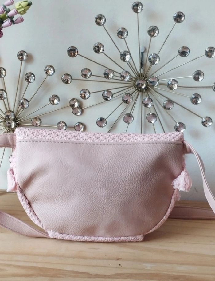 Sac banane  sacoche pompom crochet neuve - photo numéro 3