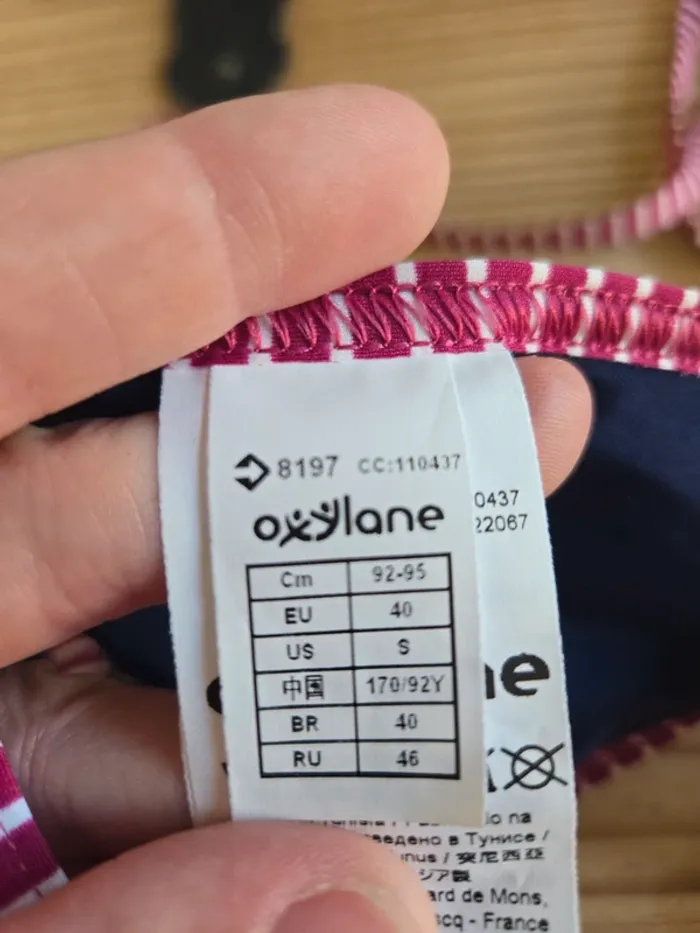 Haut de maillot de bain oxylane M - photo numéro 3