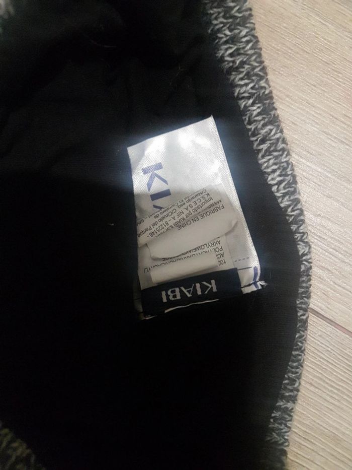 Bonnet garçon 18/24 mois kiabi 49 cm ours oreilles gris chiné - photo numéro 2