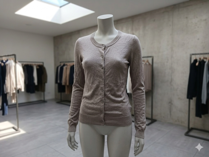 gilet avec ceinture taupe Taille M Naf Naf Neuf - photo numéro 1