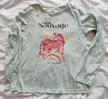 Haut manches longues fille 8 ans / Kiabi