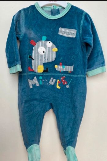 Pyjama 6 mois 1 pièce velours