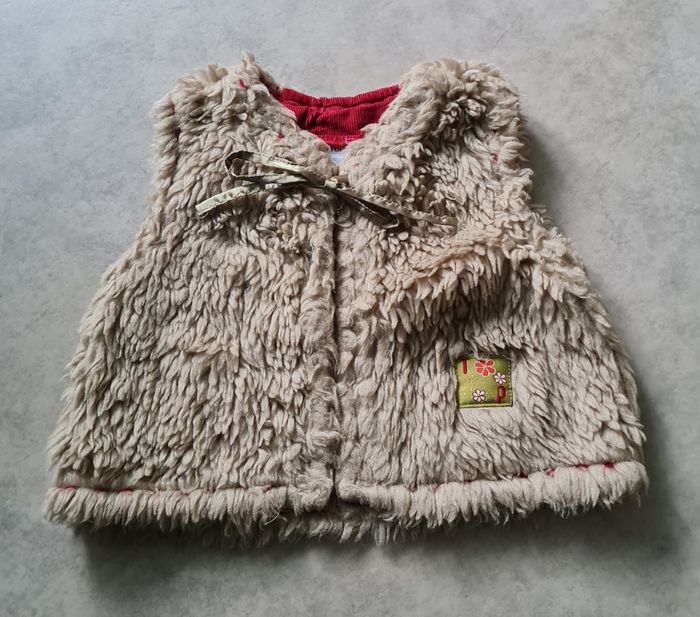 gilet boléro fausse fourrure fille 2 ans - photo numéro 8