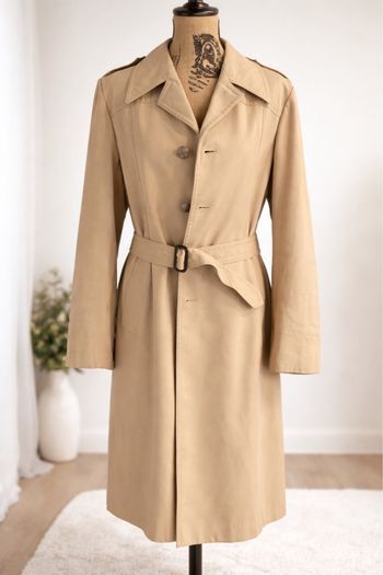 < Trench / manteau beige - vintage 