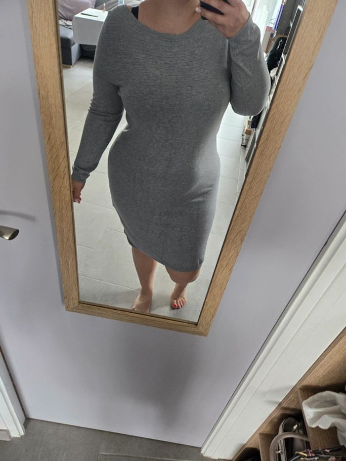 Robe pull grise