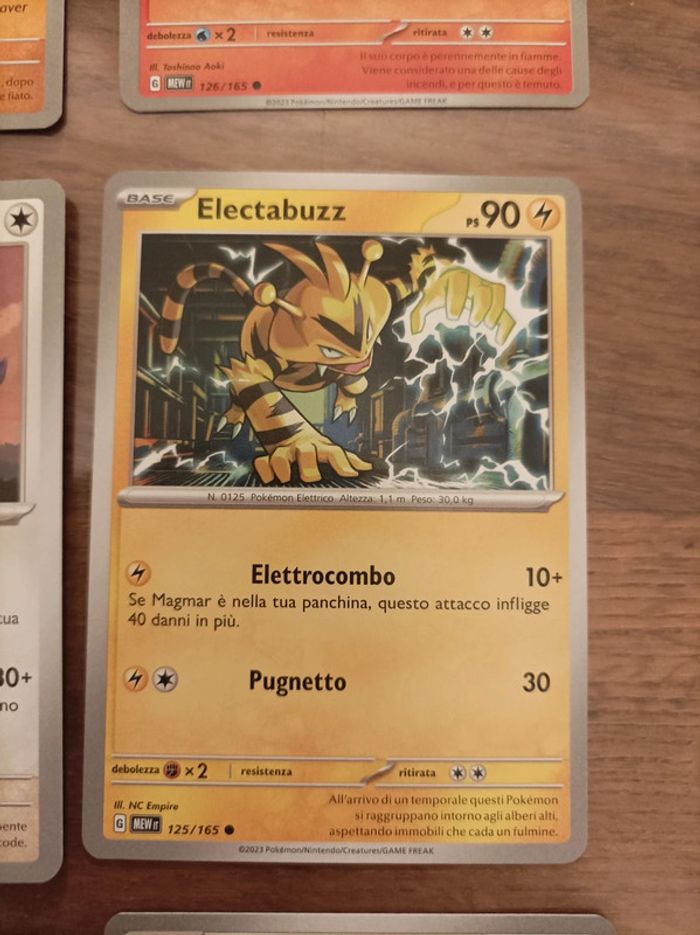 Lot de 9 cartes Pokemon 151 Insecateur Tygnon Magmar Reptincel Elektek Ronflex - photo numéro 7