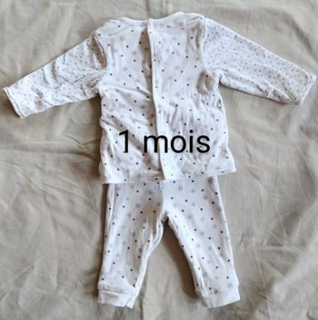 Ensemble mixte réversible imprimé étoiles