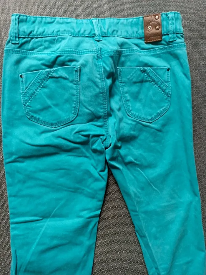 Pantalon turquoise Catimini 10 ans - photo numéro 4