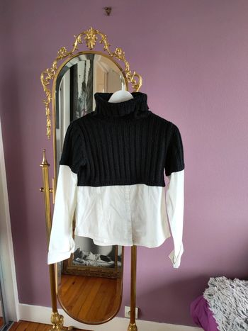 Pull chemise en laine vintage