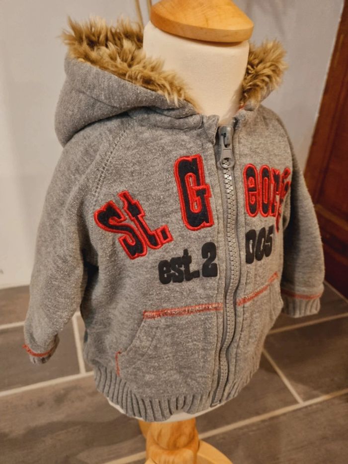 Veste zippé bébé garçon 👦 6/9 mois - photo numéro 2