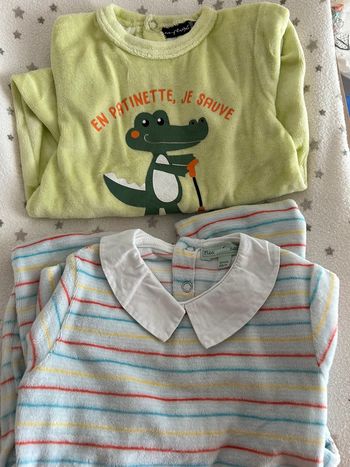 Lot 2 pyjamas 6 mois Influx / mes petits cailloux