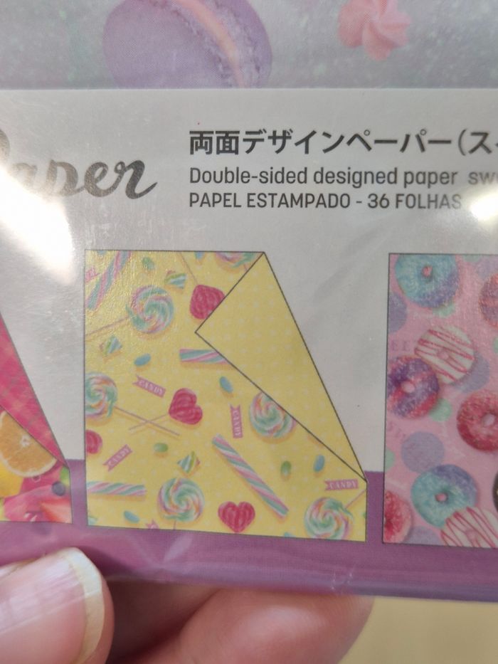 Papier Origami Daiso "Sweets Pattern" - photo numéro 5
