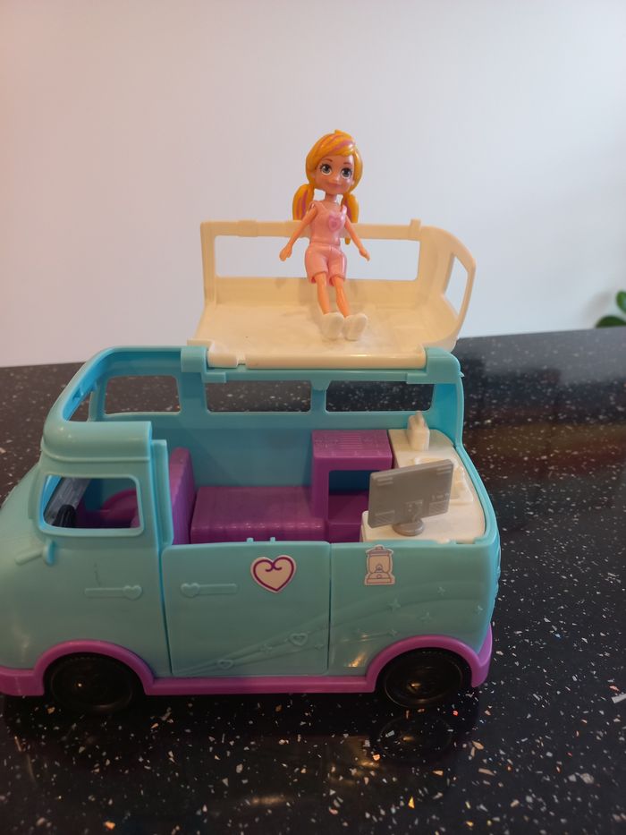 Lot de polly pocket + van + fabrique à gommes en bon état - photo numéro 3