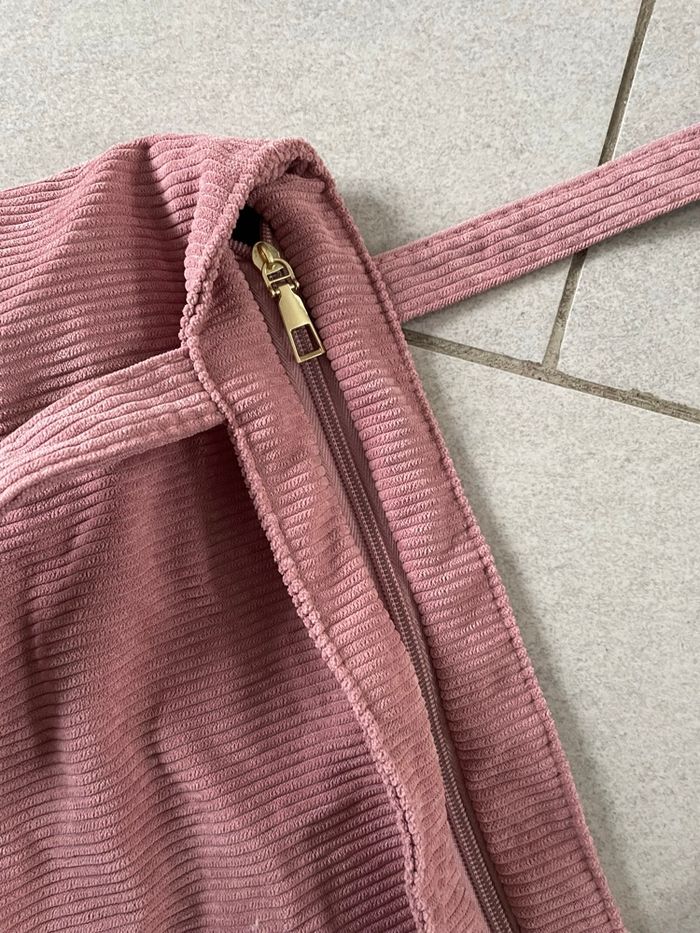 Sac Tote bag côtelé rose - Neuf - photo numéro 2