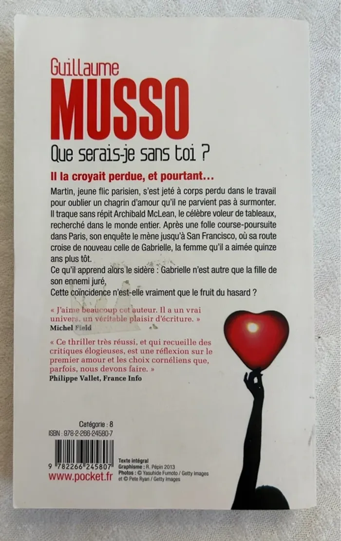 # que serai-je sans toi, livre Musso# - photo numéro 2