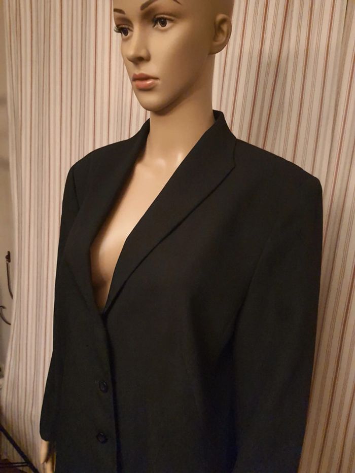 Jolie Pardessus noir Miēl taille 42 made Canada - photo numéro 5