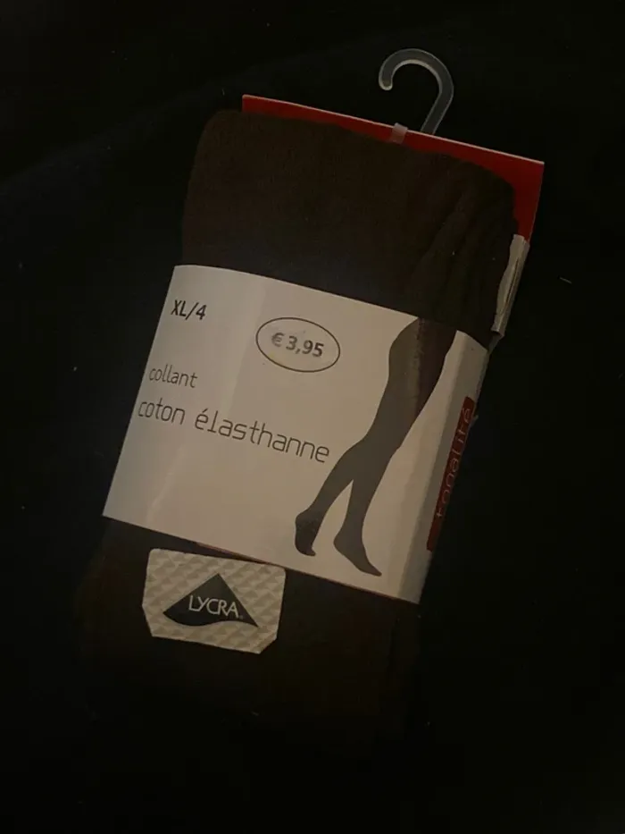Paire de collant marron XL