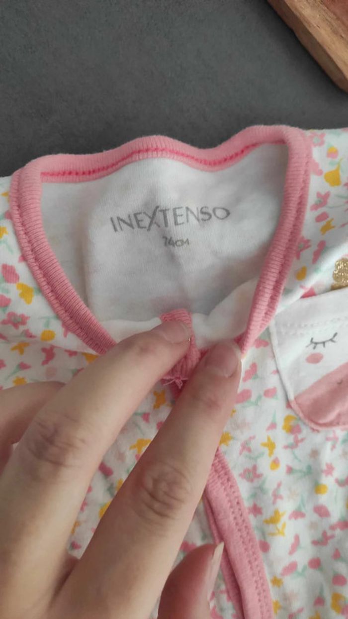 Pyjama coton bébé fille 9 mois - photo numéro 2