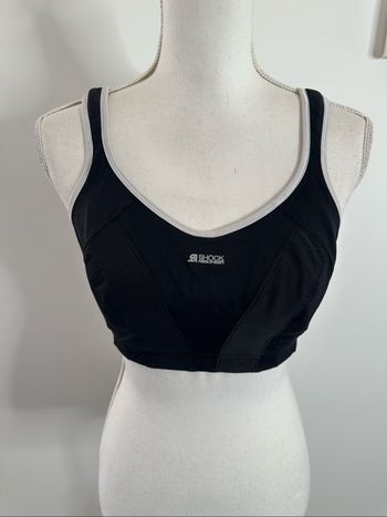 Brassière de sport noire et blanche Shock Absorber 90D