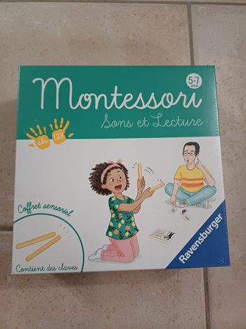 Jeu de société neuf montessori sons et lecture filmé ravensburger 