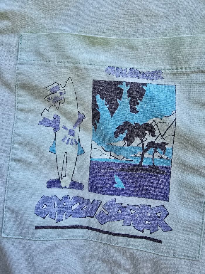 Tunique logo imprimé 🍒vintage 80🍒taille jusqu'au 44 - photo numéro 4