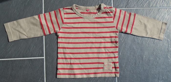 Tee shirt manches longues garçon 12 mois